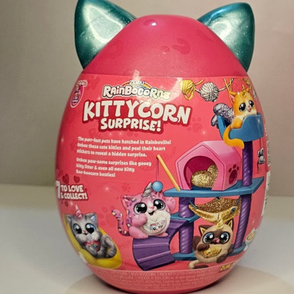 Zuru RAINBOCORNS Kittycorn Surprise Magic Heart with Teal Ears NWT - Picture 2 of 7